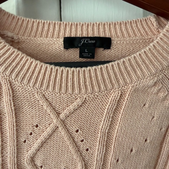 J. Crew Light Pink Textured Sweater - Picture 2 of 6
